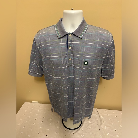Brooks Brothers Classic Polo Men's Medium Blue  Stripe - Picture 1 of 5